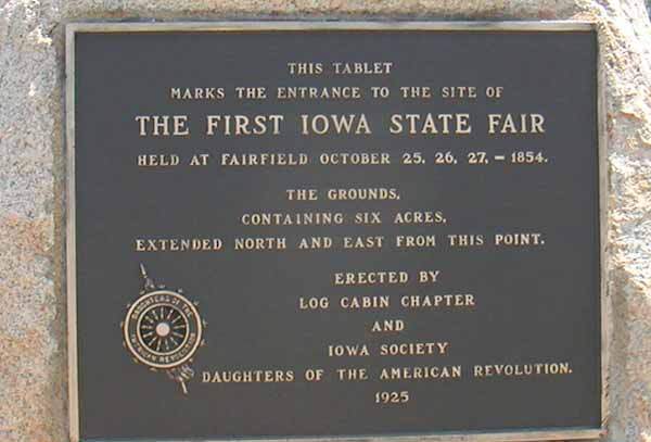 Fairgrounds Marker plaque