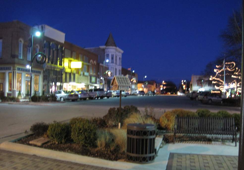 North side of the Square, looking east.