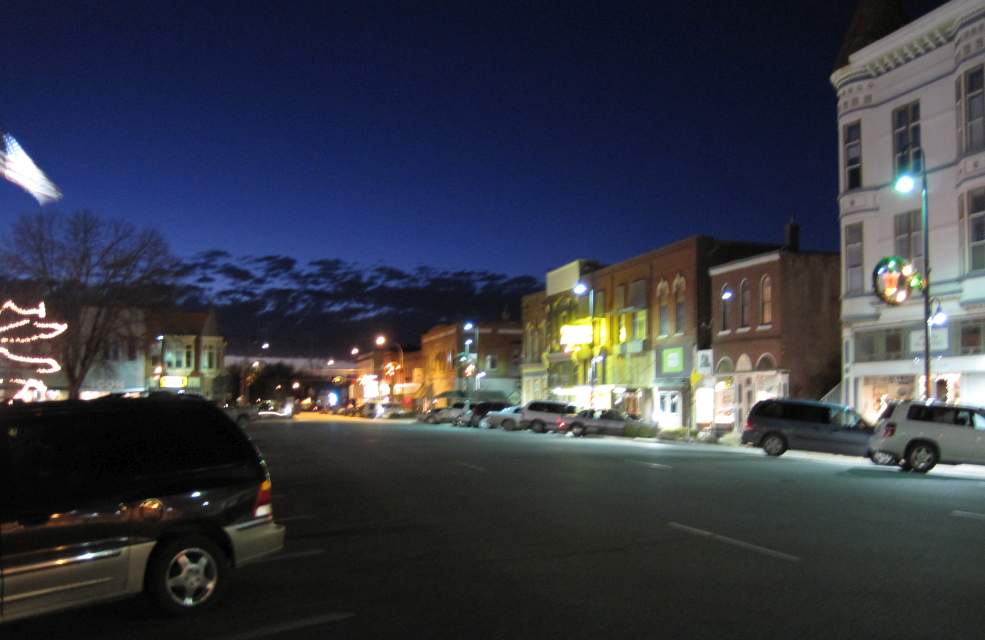 North side of the Square, looking west.  (Dec 2011).