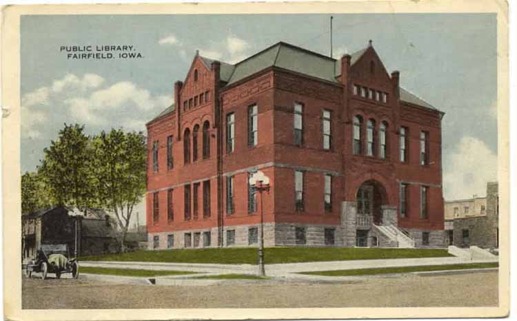 Postcard of Library