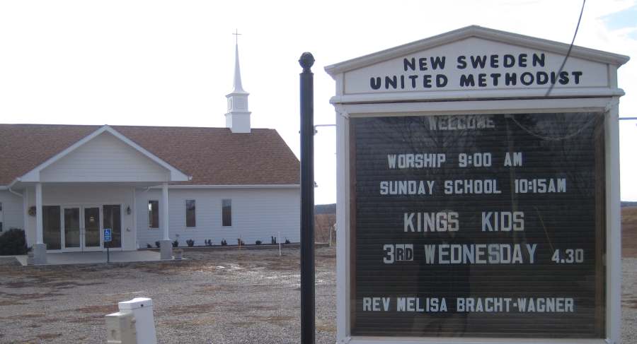 The new, New Sweden United Methodist Church  Photo taken Nov 17, 2013.